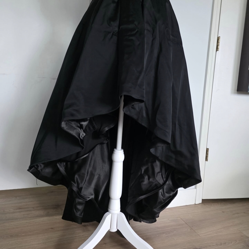 White House Black Market High Low Black Dress - Picture 4 of 10